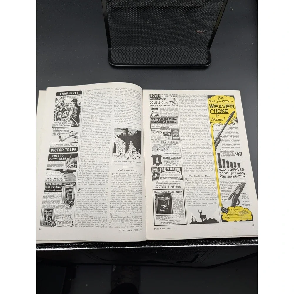 Vintage Hunting and Fishing Magazine December‎ 1940 Outdoorsman Shooting